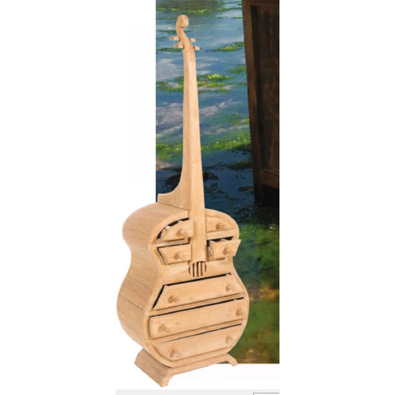 Συρταριέρα 60x35x120cm  (QUITAR ) ξύλο teak    