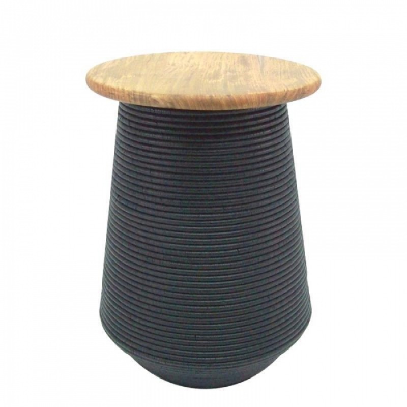 ΤΡΑΠΕΖΑΚΙ ΤΑΒΑCΟ ΜΑΣΙΦ ΤΕΑΚ / ΡΑΤΤΑΝ Φ36ΧΗ48 CΜ