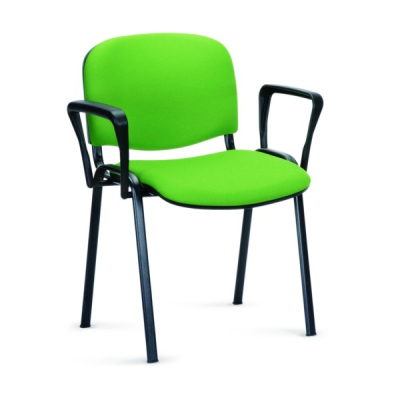 ΚΑΘΙΣΜΑ ΕΠΙΣΚΕΠΤΗ BUDGET 6851A ΣΚΕΛΕΤΟΣ ΜΑΥΡΟΣ/PU ΠΡΑΣΙΝΟ 53X50X80