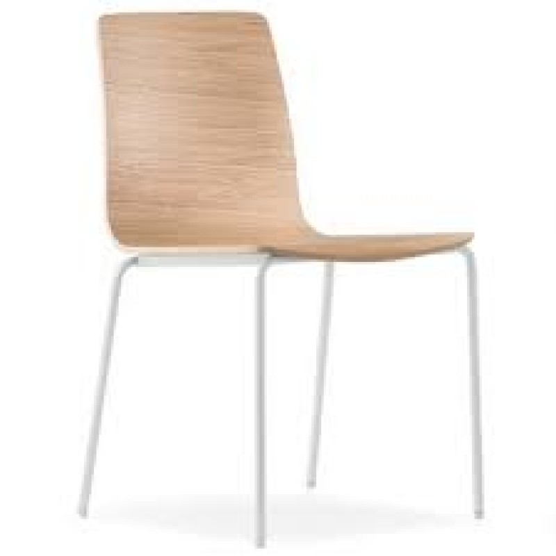 Pedrali Inga 5613 - Καρέκλα μεταλλική με  Ξύλο σε φυσικό χρωμα  50,5x52x80/45,5cm