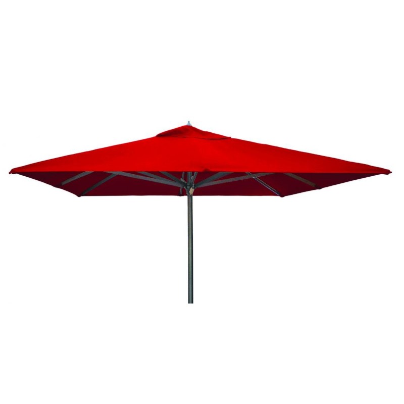 AVA ALU  3X3 - Ομπρέλα  με ανοδιωμένο σκελετό αλουμινίου, τετράγωνο, διαστάσεων 3*3 (1σωλήνα 58mm (T1,3mm) και 8 ακτίνες πάχους 17*35mm)