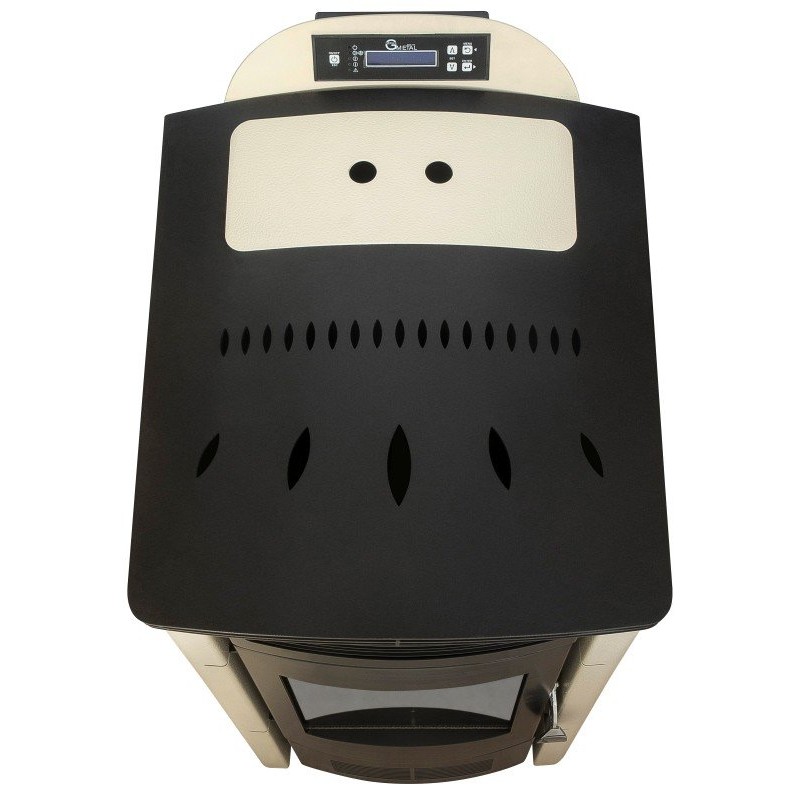 Gekas Metal Amanda Standard 9,1KW  Σόμπα πέλλετ αερόθερμη (ΝΕΟ ΜΟΝΤΕΛΟ )