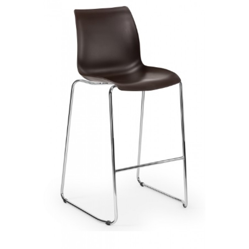 Tilia LASER 101020330 - σκαμπώ bar από πολυπροπυλένιο χρωμα wenge  Διαστάσεις : 55x47x109cm