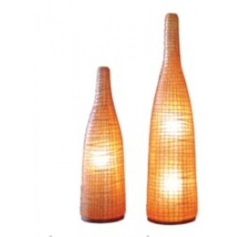 JK  BONY M Επιδαπέδιο φωτιστικό Bony από Fiberglass και φυσικό Rattan.  Διάσταση προϊόντος: 1,15 μ.  