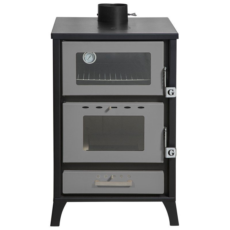 Gekasmetal  MG 500 22kw Σόμπα ξύλου με φούρνο - νέο μοντέλο