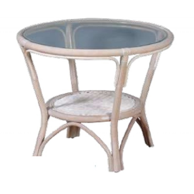 JKG 3086 BC4 WW- Τραπέζι Στρογγυλό Bamboo τραπέζι Ήρα τρανσπαράν  Φ72 Χ ΥΨΟΣ 57