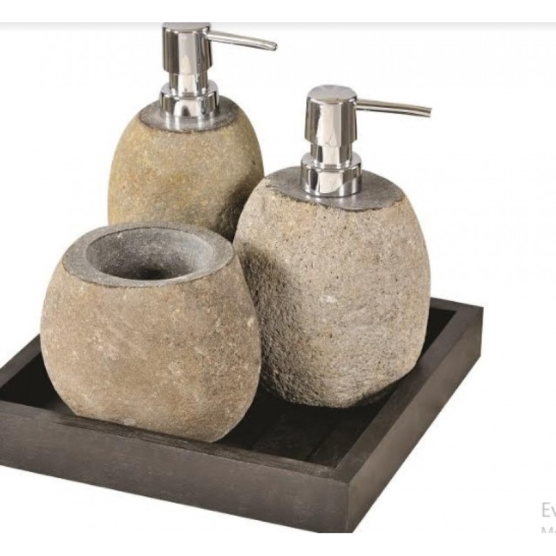 Ντισπενσερ σετ 3 τμχ με βάση -  jk 302083