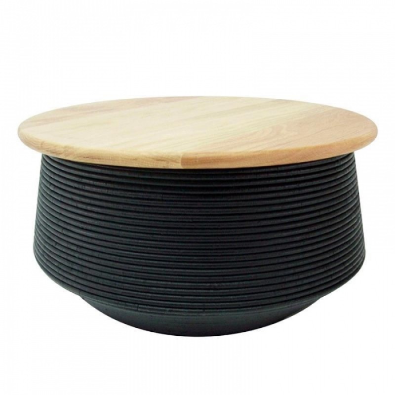 ΤΡΑΠΕΖΑΚΙ ΤΑΒΑCΟ ΜΑΣΙΦ ΤΕΑΚ / ΡΑΤΤΑΝ Φ60ΧΗ30 CΜ