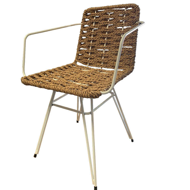 MP 132 -Πλεχτή μεταλλική πολυθρόνα ηλεκτροστατικής βαφής,Υ: 80 Β: 55 Μ: 44