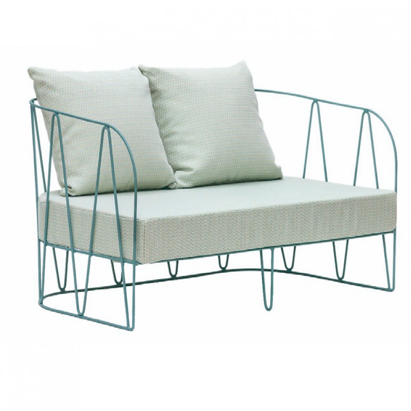 AM 40 Μεταλλικός καναπές ηλεκτροστατικής βαφής H 73 D 60 L 130