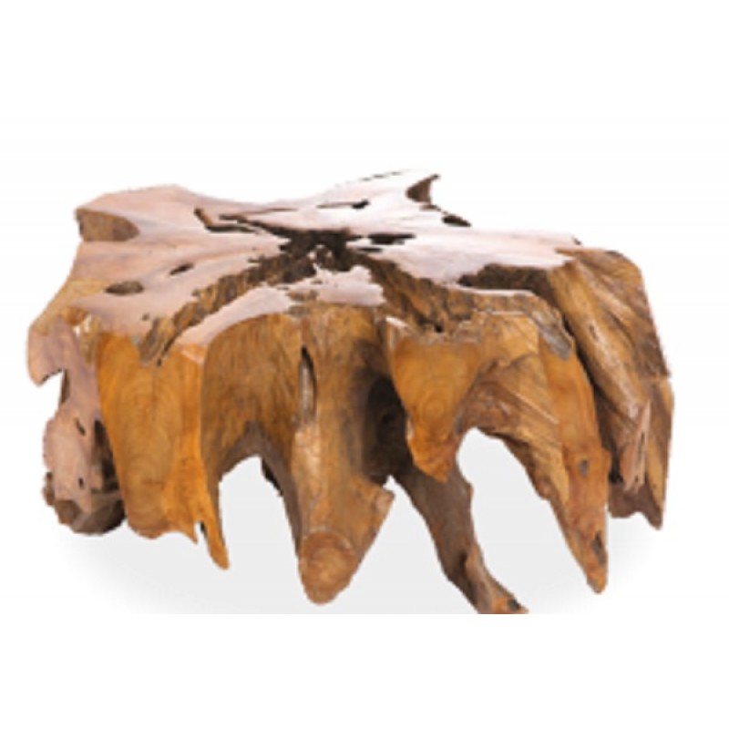 Τραπέζι σαλονιού  από ρίζα teak Φ80Χ50 ( TR-1)