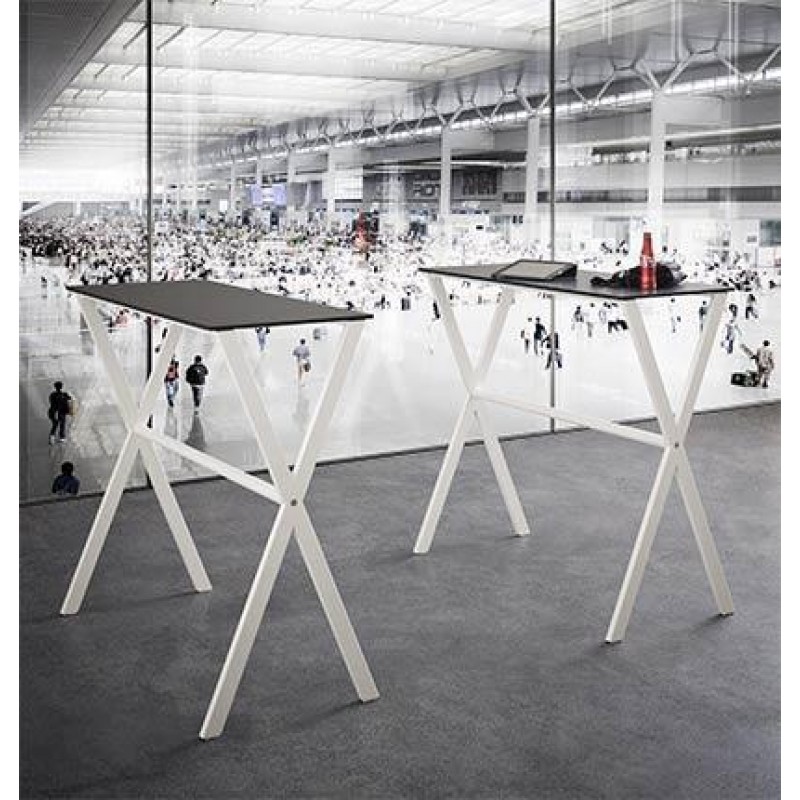 Gaber ICS  Τραπέζι σταντ για μπαρ  120χ50  μεταλλικό με καπάκι laminate  ( δυνατ. επιλ διαστάσεων και  χρώματος )