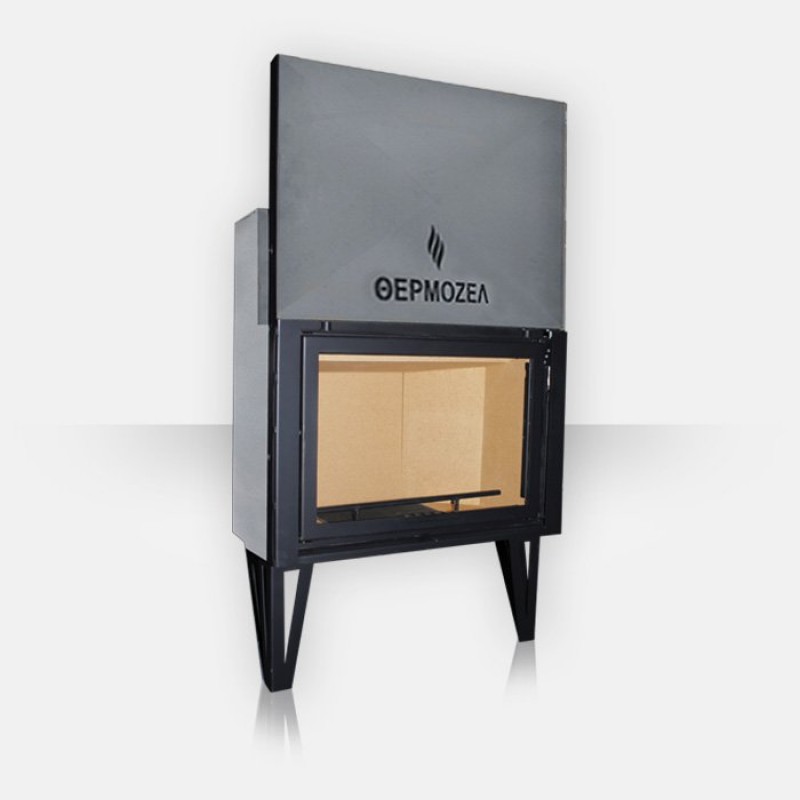 Θερμοζέλ  AERO 800  T832 E   12 kW  ( 100 -110 τ.μ ) Αερόθερμο ενεργειακό τζάκι αερόθερμο  με εξαφανιζόμενη πόρτα