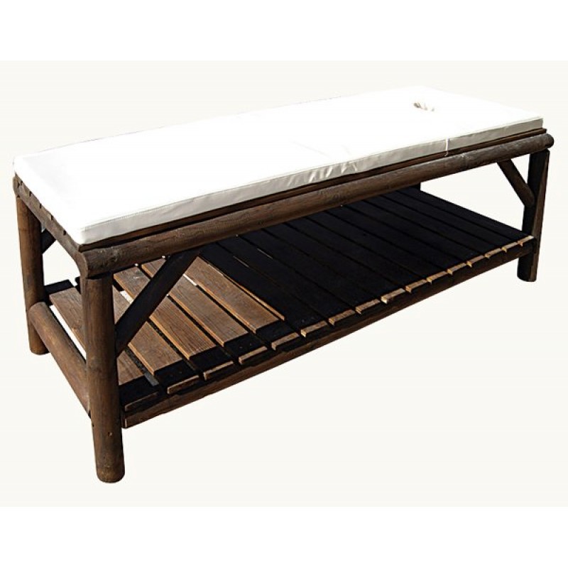 INDONISIA MASSAGE BED PRIMITIVE  - Κρεβάτι μασάζ  200χ70χ75 cm  ( περιλαμβάνει στρώμα με τρύπα )