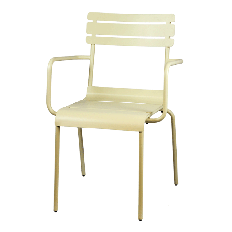 ME 99  Μεταλλική καρέκλα  ηλεκτροστατικής βαφής -Στοιβαζόμενη.   Υ: 84 Β: 52 Μ: 57