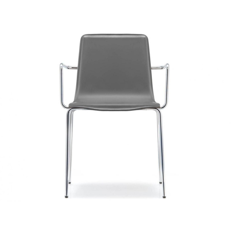 PEDRALI  INGA 5664  Καρέκλα με μπράτσα  επένδυση υφάσματος και βάση από ατσάλι στρογγυλή 16 mm( δυνατότητα επιλογής ύφασμα και δερματίνης )