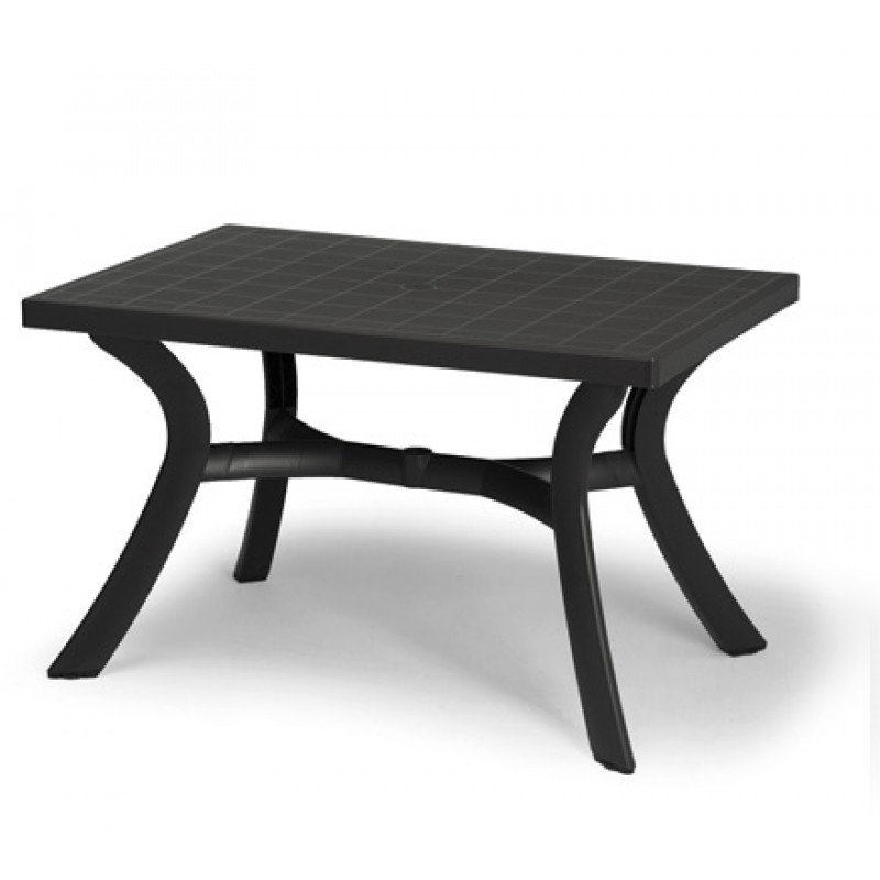 NARDI  TOSCANA 120 (40121.02.000) - Τραπεζι πολυπροπυλενιο ανθρακι  120Χ80Χ72cm