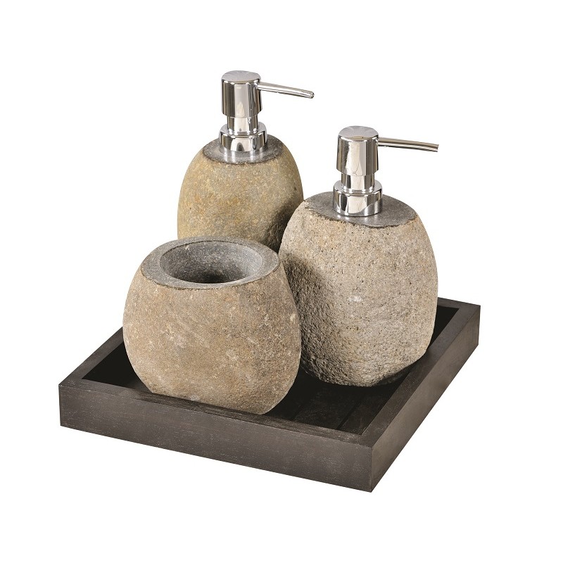 Ντισπενσερ σετ 3 τμχ με βάση -  jk 302083