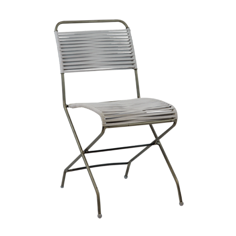 FS 16  - Μεταλλική καρέκλα ηλεκτροστατικής βαφής με νημα  Υ: 82 Β: 51 Μ: 41