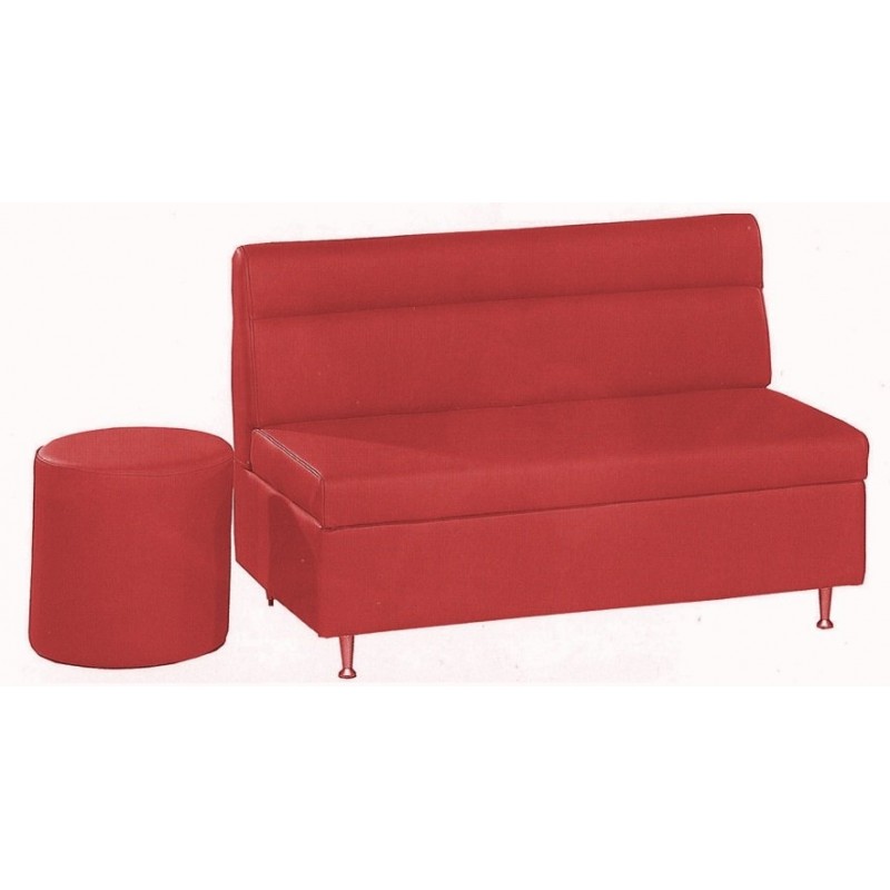 THESIS Nefeli Sofa 2  Καναπές διθέσιος 110*64 εκ (δυνατότητα επιλογής δερματίνη ή ύφασμα )