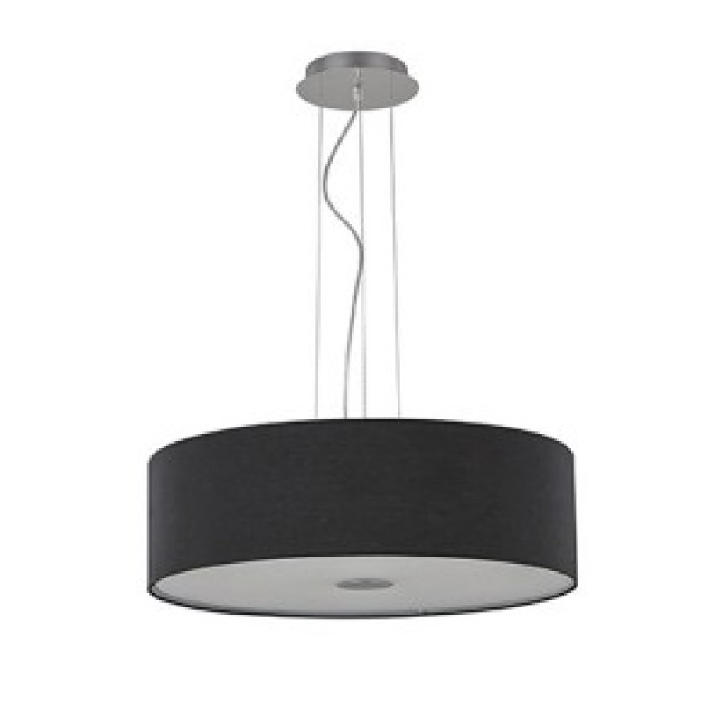 Ideal Woody Μοντέρνο Μαύρο Πολύφωτο 4Φ Κρεμαστό Μονόφωτο