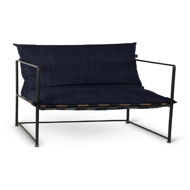 AM 24  Μεταλλικός καναπές ηλεκτροστατικής βαφής Υ: 70 Β:71 Μ: 115