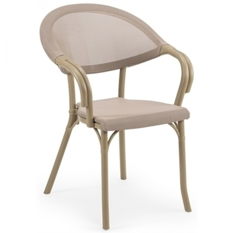 Πολυθρόνα 43x57x83(44) Tilia Flash-Ν Καπουτσίνο-Λινό