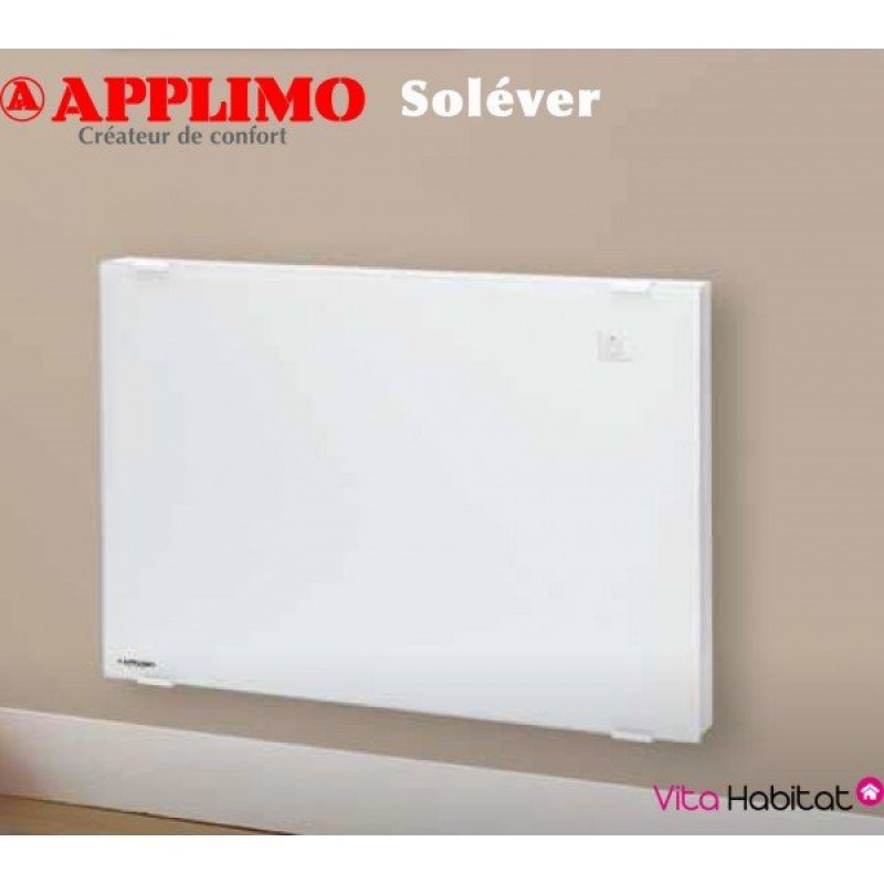 Applimo SOLEVER  2000 W - Ηλεκτρικό σώμα από  λευκό γυαλί  ακτινοβολίας & θερμοπομπός μαζί  για 20-25 τ.μ ( 25% οικονομία )