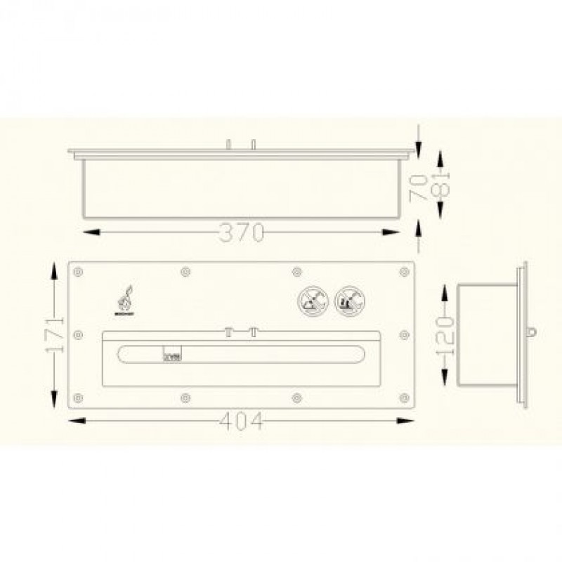 Καυστήρας Βιοαιθανόλης Bio Burn LX 43 Μ.43 Φ Π.19 Φ Τ.8
