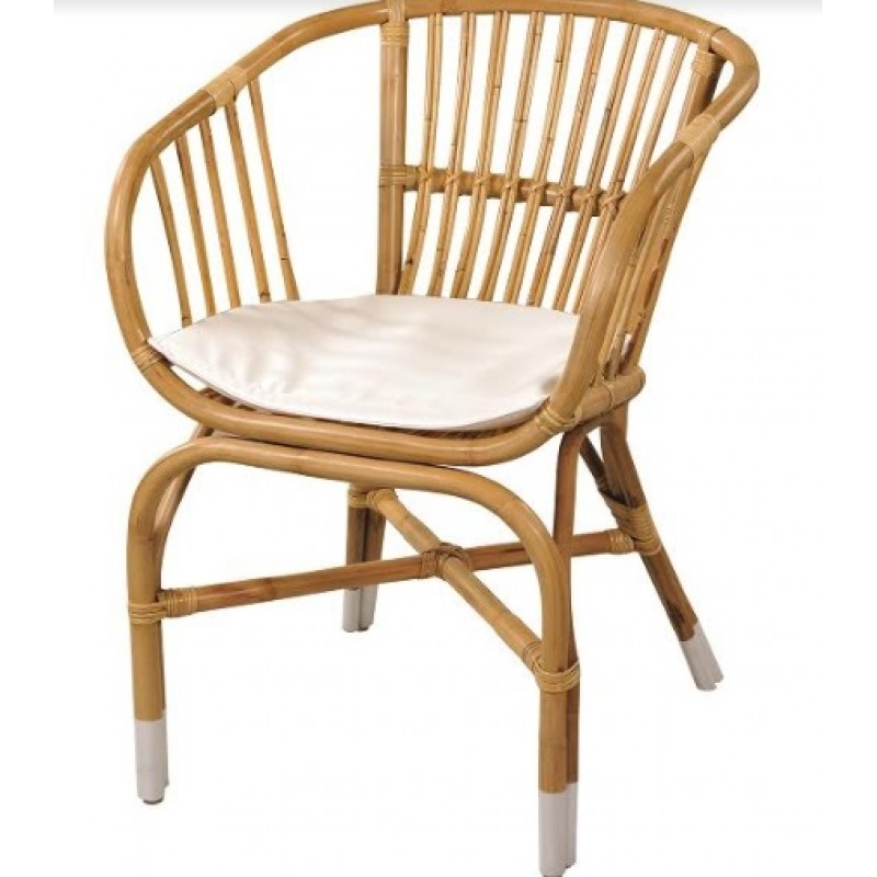 ΠΟΛΥΘΡΟΝΑ ΦΥΣΙΚΟ ΡΑΤΤΑΝ 52 x 46x 77 cm  ΧΩΡΙΣ ΜΑΞΙΛΑΡΙ - JK  10121