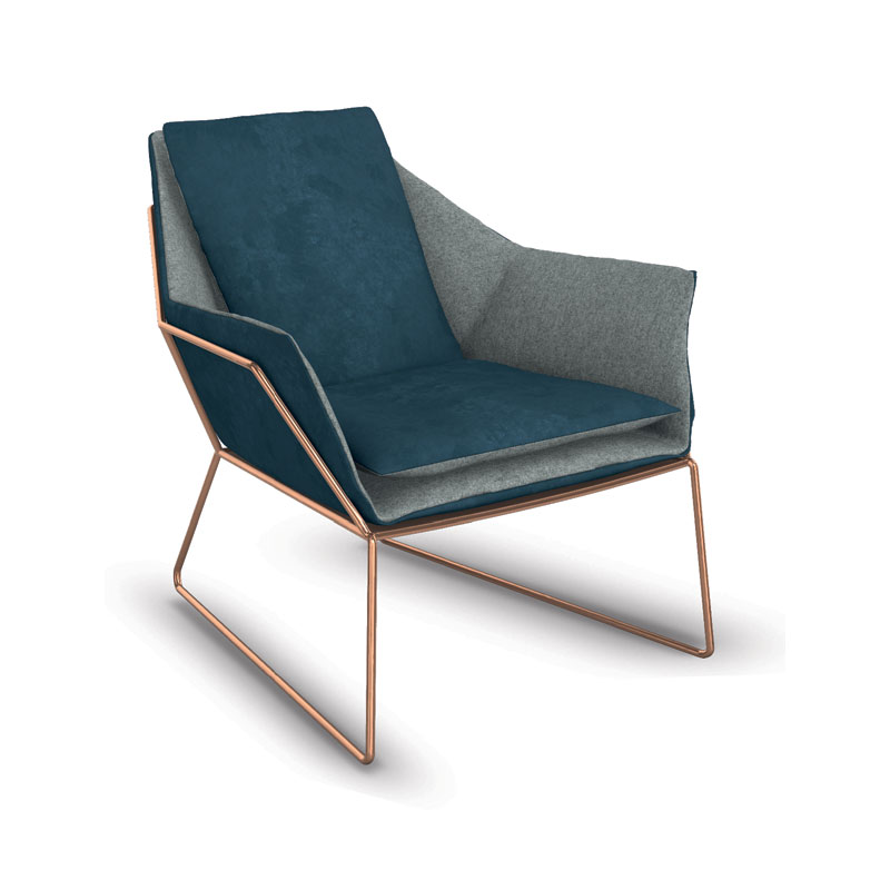 PM 32 -Μεταλλική πολυθρόνα ηλεκτροστατικής βαφής H 86 - D 75 - L 67