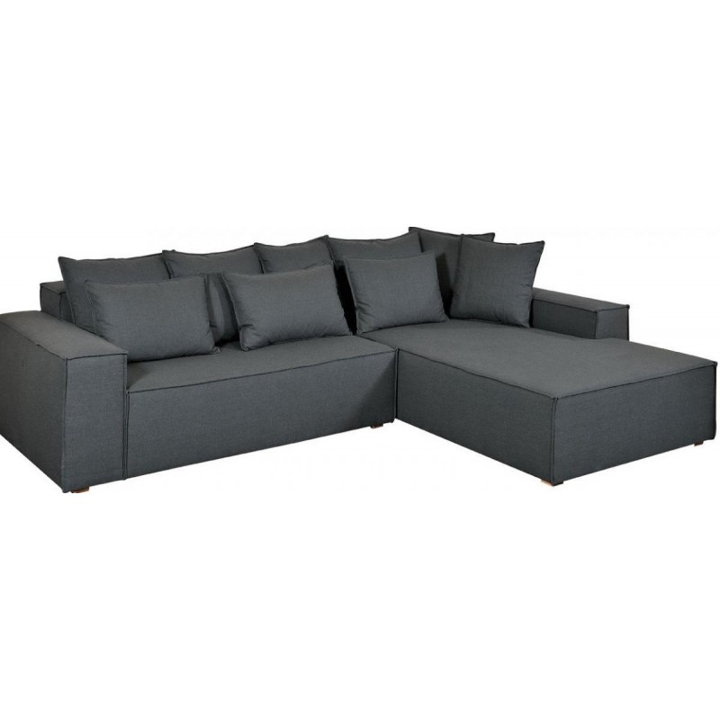 JK ASANSE CORNER - Τριθέσιος καναπές γωνία με μαξιλάρια 200X210X60cm 