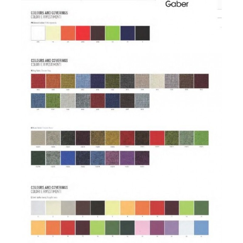 Gaber Colorfive Wrap upholstered   Ιταλικό σκαμπό με κάθισμα με ταπετσαρία μπλέ  50X55X(75)115cm 