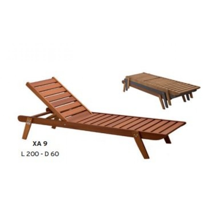 Electrik XARA 9   Επαγγελματική ξαπλώστρα 200x60 cm στοιβαζόμενη ,Οξυά Φουρνιστή (φυσικής ξήρανσης)