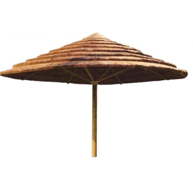 Africa ΟΜΠΡΕΛΑ GIGA.300*300*300cm . Ξύλινος σκελετός - Καπέλο από το τροπικό καλάμι Thatch