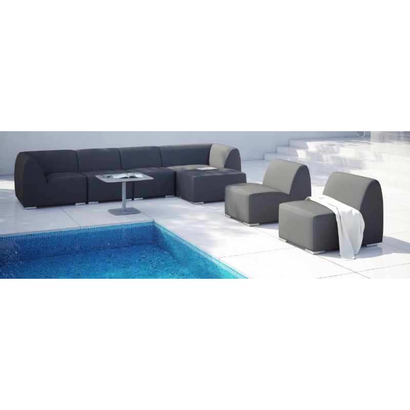 PIPER  SATIS SET 2 TMX -  ΣΑΛΌΝΙ Αλουμινίου 1 KΑΝΑΠΈΣ 360-166-74 cm + 1 ΤΡΑΠΕΖΙ 70Χ70