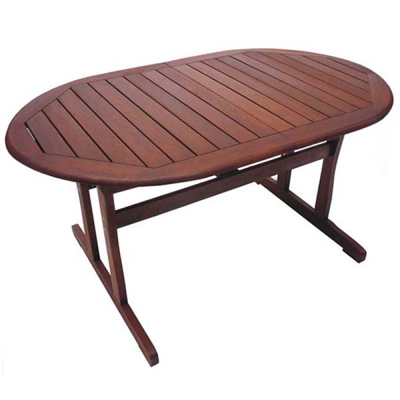 5269 G  Τραπέζι MERANTI  οβάλ με επέκταση 150*090*75cm