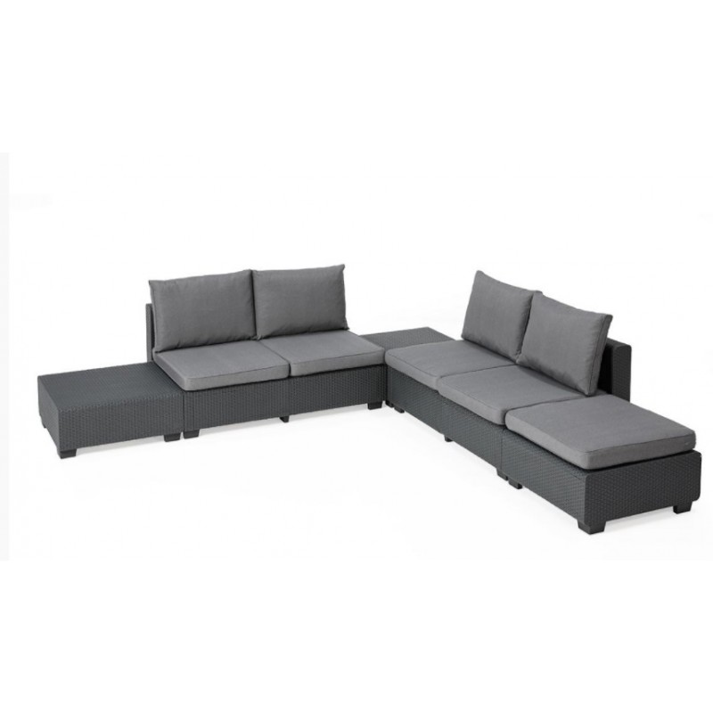 Σετ 5 τμχ Καθιστικό Κήπου Sapporo Lounge Set Ανθρακί