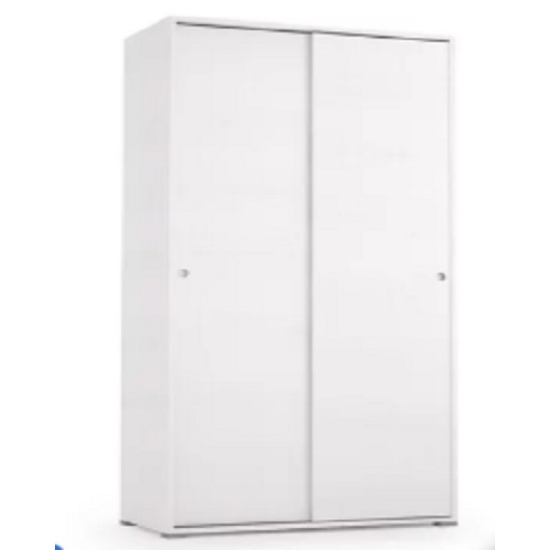 PIPER  EL 115 -Ντουλάπα απο μοριοσανίδα με συρόμενες πόρτες και 4 ράφια σε λευκό χρώμα. 90x45x194 PIPER  EL 115 -Ντουλάπα απο μοριοσανίδα με συρόμενες πόρτες και 4 ράφια σε λευκό χρώμα. 90x45x194