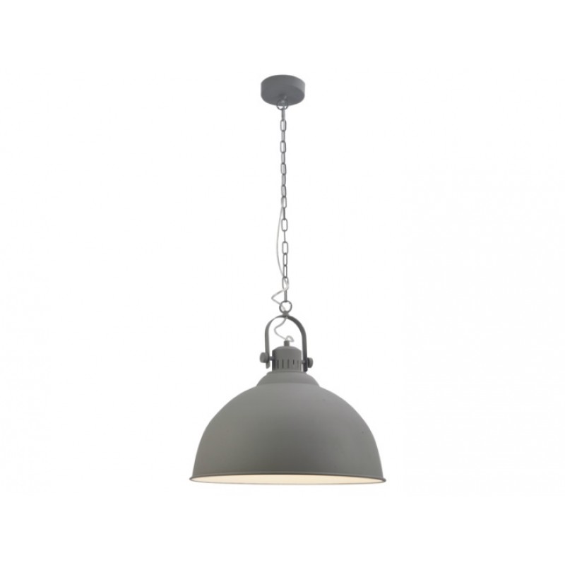 Viokef Mars Μοντέρνο Κρεμαστό Φωτιστικό Μονόφωτο Καμπάνα με Ντουί E27 σε Γκρι Χρώμα Κωδικός: 4152300