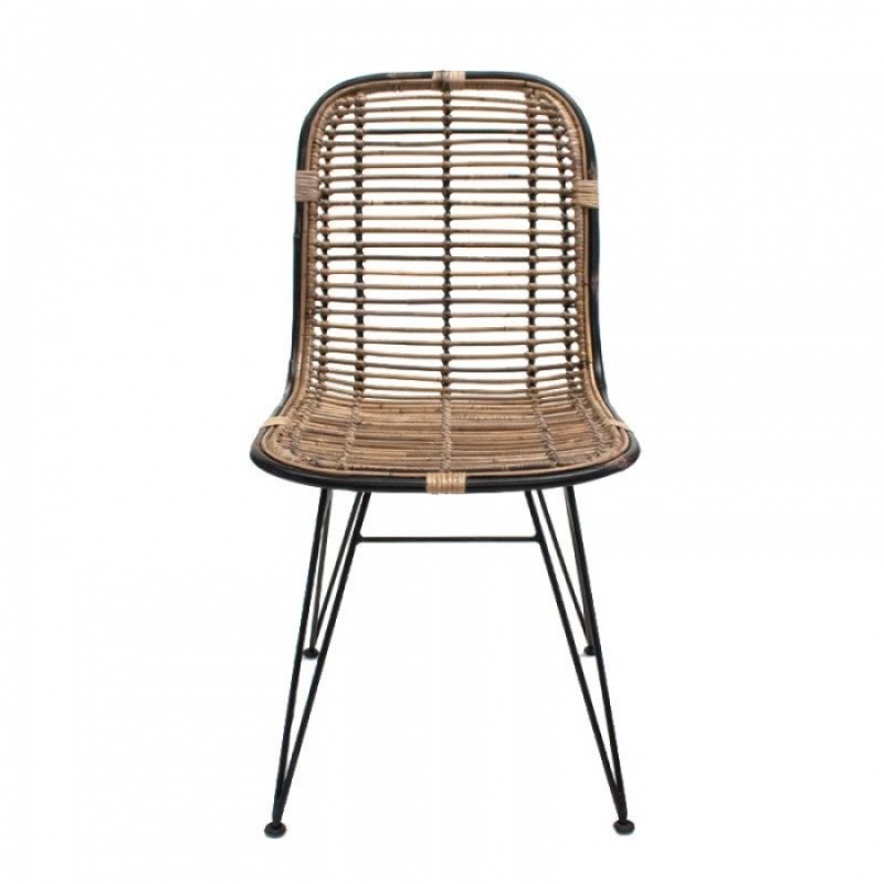 ΚΑΘΙΣΜΑ ΗΟRΙΖΟΝ ΜΕΤΑΛΛΟ RΑΤΤΑΝ Μήκος: 48,5 cm, Πλάτος: 62 cm, Ύψος: 93 cm