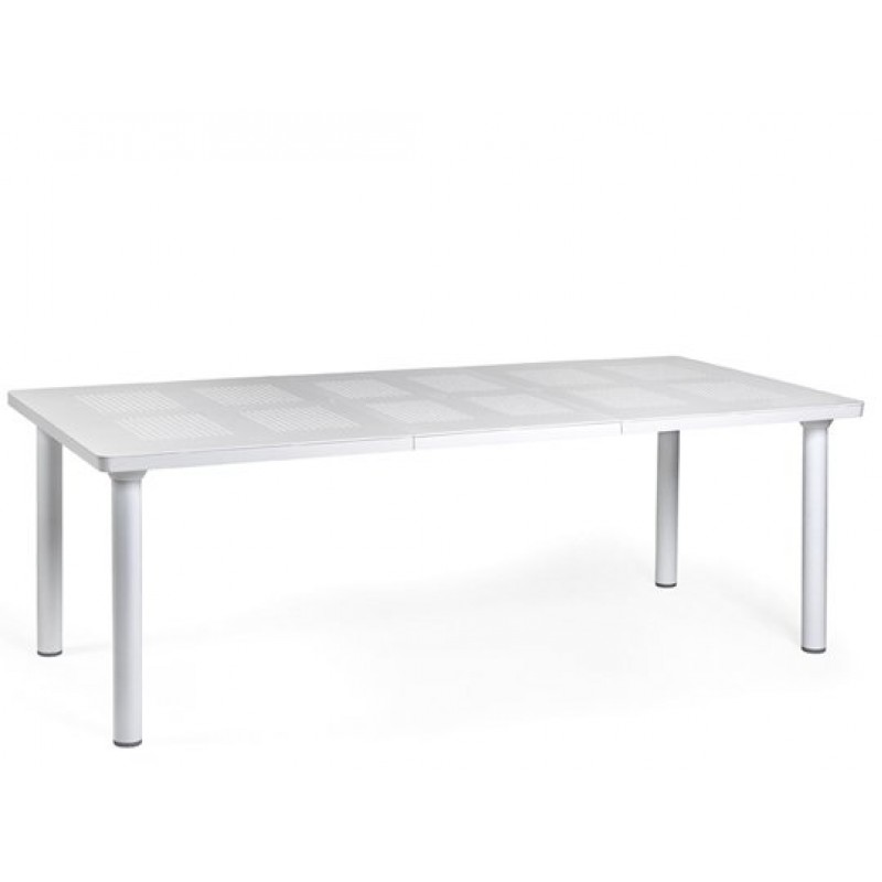 Nardi libeccio 160/220 Τραπέζι πολυπροπυλένιου - αλουμινίου πόδια  Επεκτεινόμενο ( 47553.00.000 λευκό )