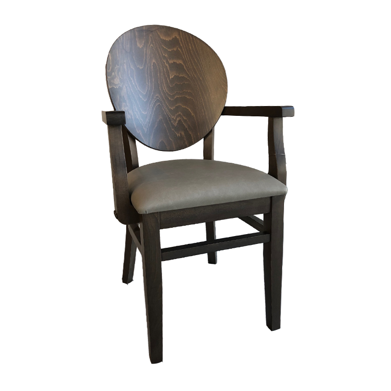 P 143   Καρέκλα Ξύλινη  με ντυμένη έδρα  Υ 94 Β: 52 Μ: 43