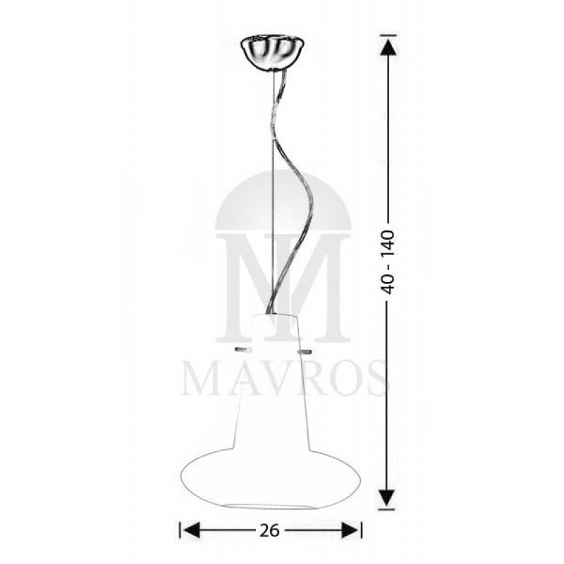 Φωτιστικό Μουράνο | SOMBRERO 39382B