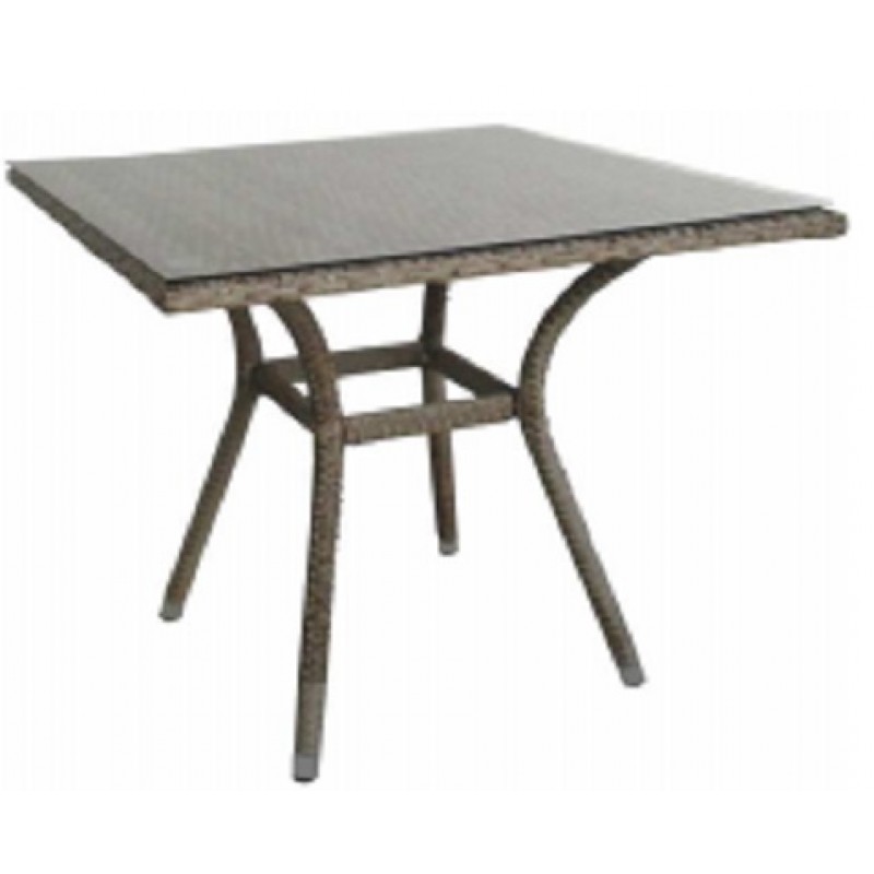 5217 G Τραπέζι Wicker με σκελετό αλουμινίου. 70*70*75 cm