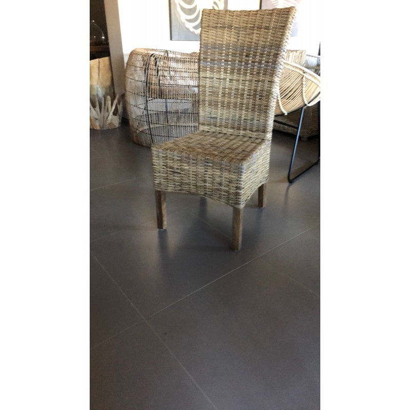 Καρέκλα φυσικό ραττάν kubu. - JK 30365 ( ύψος 105, φάρδος  45, βάθος 45 )