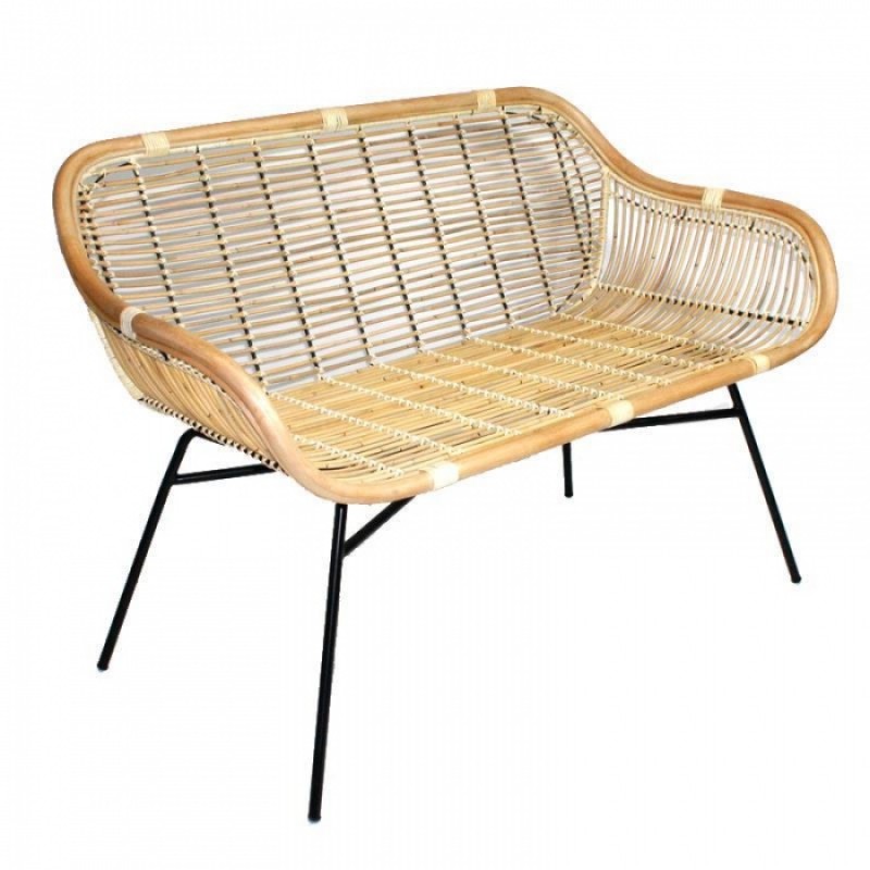 ΚΑΝΑΠΕΣ FΑLLΟΝ RΑΤΤΑΝ  Μήκος: 64cm cm, Πλάτος: 122cm cm, Ύψος: 81cm cm