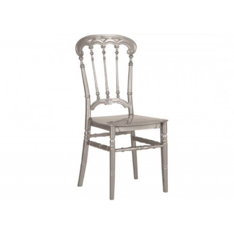 Roma 20-0702 - Καρέκλα πολυπροπυλενίου σε ασημί χρώμα