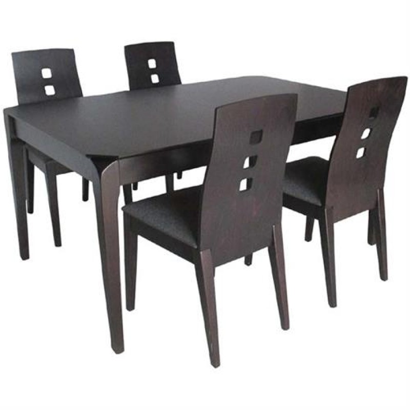 Τραπεζαρία 1018 In Emma + 1023 In Melody | Wenge Επεκτεινόμενη 5τμχ 120x80cm