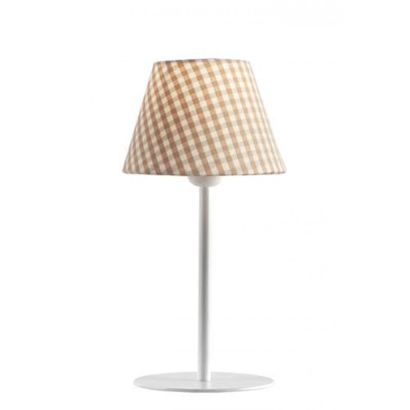 Παιδικό φωτιστικό επιτραπέζιο με ροζ καρό καπέλο | CAROUSEL 4041